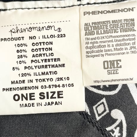 MADE IN JAPAN製 PHENOMENON 2010年モデル バンダナヘッドバンド ブラック