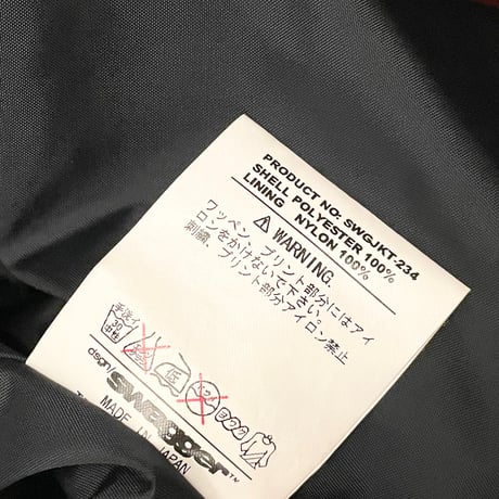激レア MADE IN JAPAN製 SWAGGER 2006年モデル 「BIG PICTURE」 拳銃バックプリントコーチジャケット ワイン XLサイズ