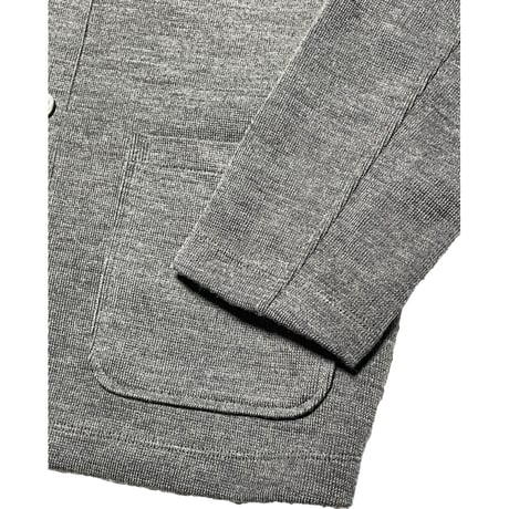 ▲訳あり商品▲ MADE IN JAPAN製 Harriss PARIS ニットテーラードジャケット グレー 42サイズ