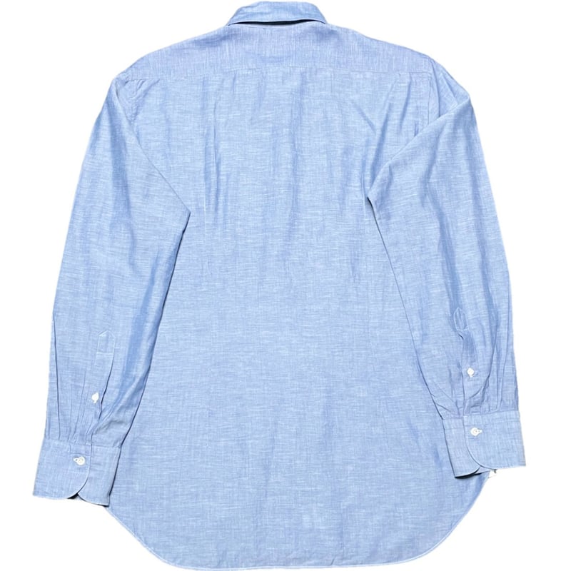 △訳あり商品△ MADE IN ITALY製 TRUZZI 長袖ダンガリーシャツ ライト 
