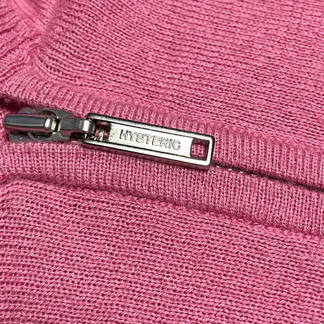 HYSTERIC GLAMOUR × RAMONES フルジップニットパーカー ピンク Mサイズ