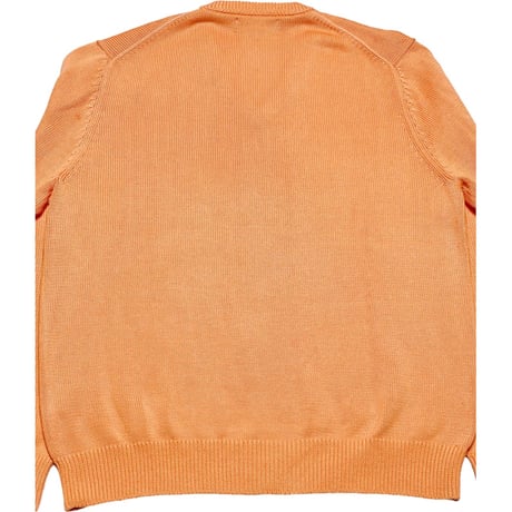 BROOKS BROTHERS ピマコットンＶネックセーター オレンジ Ｓサイズ