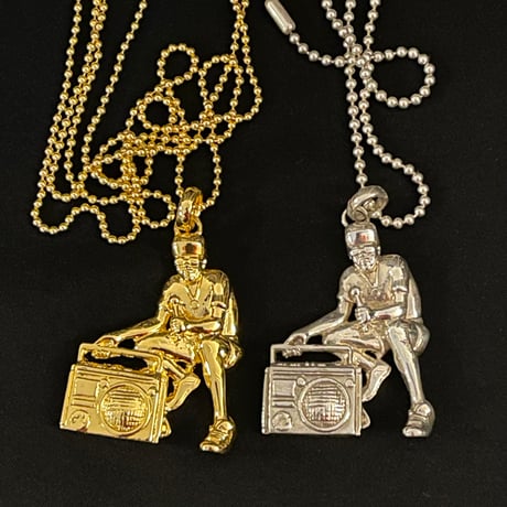 ☆未使用新古品☆ 激レア Gabriel Urist x PHENOMENON B-BOY Pendant Old School ボールチェーンネックレス シルバー