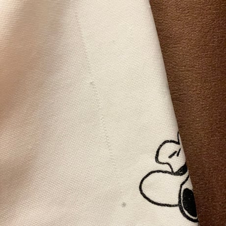 レア品 MADE IN USA製 70s～80s PEANUTS SNOOPY × ARTEX プリントフットボールジャージー イエロー×ホワイト Lサイズ