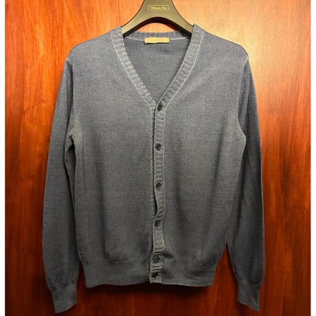 MADE IN ITALY製 Cruciani ウールカーディガン ネイビー 46サイズ
