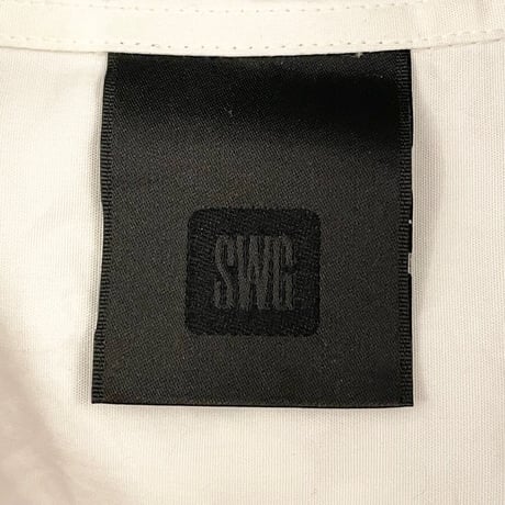 MADE IN JAPAN製 SWAGGER 刺繍入り長袖シャツ ホワイト Lサイズ