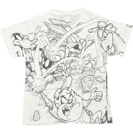 ▲訳あり商品▲ 激レア MADE IN USA製 Cincinnati Reds × Looney Tunes コラボTシャツ ホワイト BIG/GRANDEサイズ