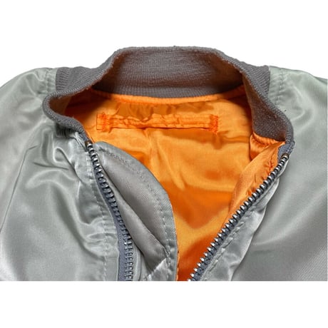 MADE IN USA製 HOPE MFG INC MA-1ジャケット シルバーカーキ Sサイズ