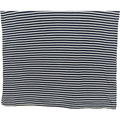 【SHIPS 取り扱い】 S.N.S. HERNING ボーダー柄半袖ニットTシャツ ネイビー Mサイズ