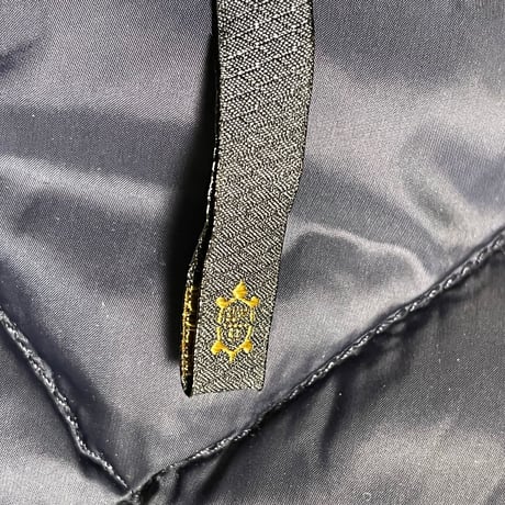 MADE IN ROMANIA製 MONTEDORO ドット柄ウールダウンベスト ネイビー 46サイズ