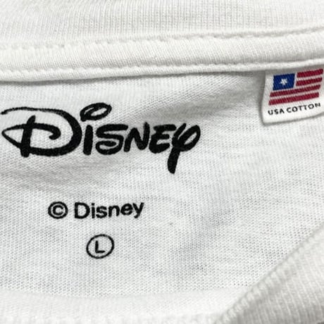 GLOBAL WORK × Disney MICKEY MOUSE プリントTシャツ ホワイト Lサイズ