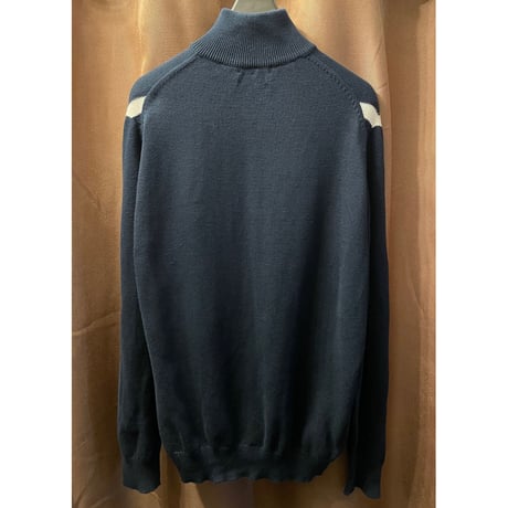 MADE IN ENGLAND製 BALLANTYNE フルジップコットンカーディガン ネイビー 48サイズ