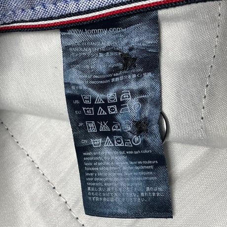 TOMMY HILFIGER ペイズリー柄ハーフパンツ ネイビー W29サイズ