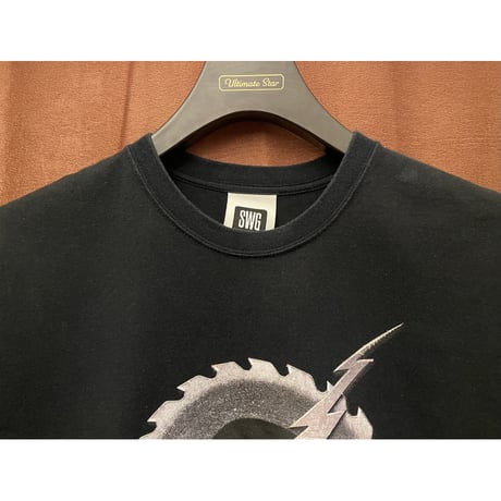SWAGGER 「W.A.S.S.U.P.」 半袖プリントTシャツ ブラック Mサイズ