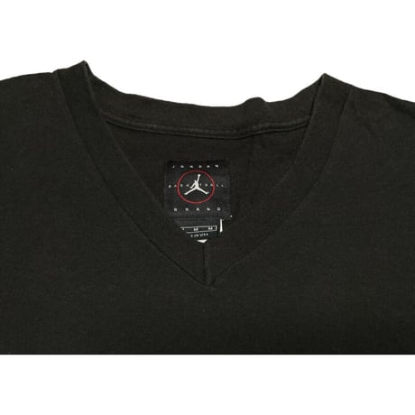 MADE IN USA製 JORDAN BASKETBALL BRAND 半袖VネックTシャツ ブラック Mサイズ