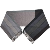 【高島屋 取り扱い】 TAKASHIMAYA カシミヤ100% 大判マフラー グレー×ブラック