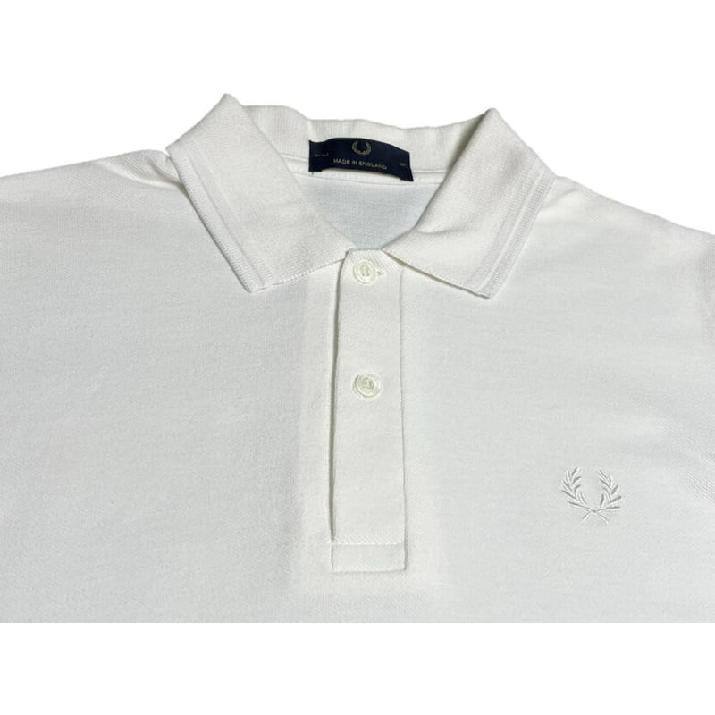 MADE IN ENGLAND製 FRED PERRY 襟ライン半袖鹿の子ポロシャツ