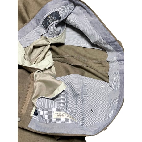 MADE IN ITALY製 REDA ICESENSE生地使用 UNIVERSAL LANGUAGE ウールスラックス ブラウン Lサイズ