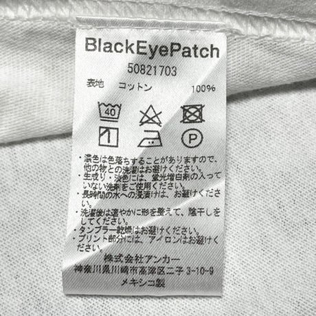 ☆タグ付き新古品☆ THE BLACK EYE PATCH 半袖プリントTシャツ ホワイト Sサイズ