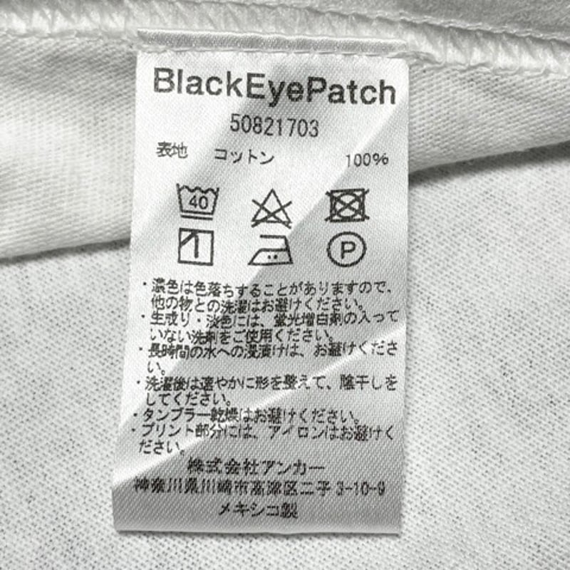 ☆タグ付き新古品☆ THE BLACK EYE PATCH 半袖プリントTシャツ ☆タグ付き新古品☆ THE BLACK EYE PATCH 半袖プリントTシャツ