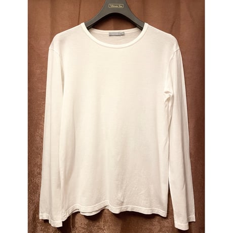 MADE IN ENGLAND製 SUNSPEL クルーネック長袖Tシャツ ホワイト Mサイズ