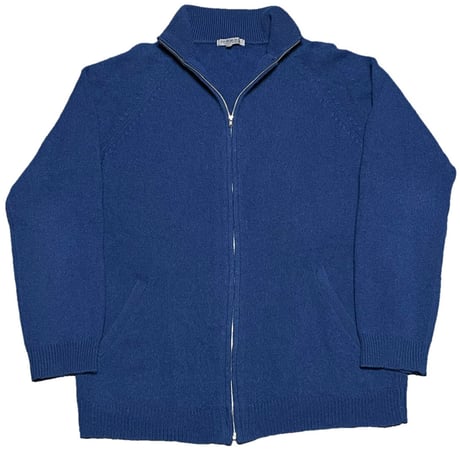 UNITED ARROWS BLUE LABEL フルジップウールカーディガン ネイビー Lサイズ