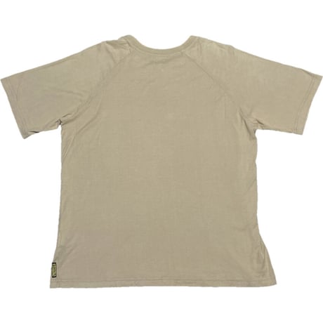 MADE IN ITALY製 ARMANI JEANS ラグラン半袖Tシャツ キャメル Sサイズ