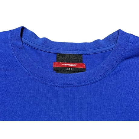 SWAGGER TKNYロゴプリント半袖Tシャツ ブルー Lサイズ