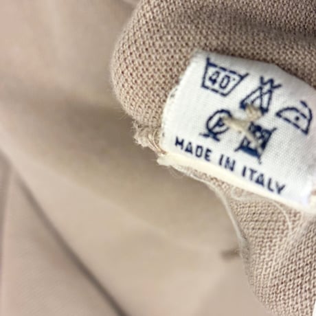 【BEAMS F 取り扱い】 MADE IN ITALY製 Drumohr 半袖鹿の子ポロシャツ ベージュ Mサイズ