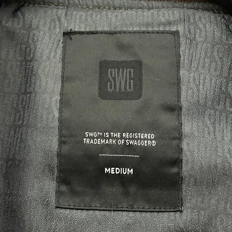 ▲訳あり商品▲ SWAGGER ウールMA-1ジャケット ブラウン Mサイズ