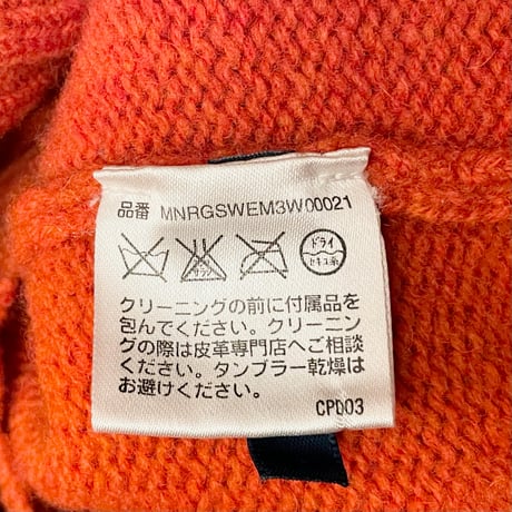 RALPH LAUREN RUGBY ショールカラーウールセーター オレンジ Sサイズ