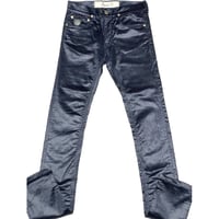 April77 JOEY Dischord Comfrotoモデル コーデュロイスキニーパンツ ネイビー W26サイズ