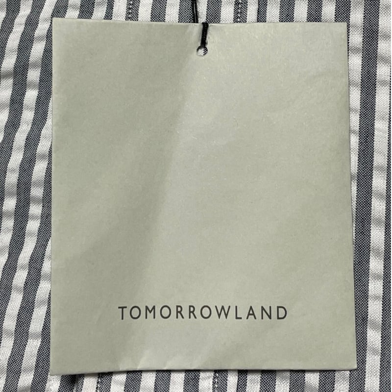TOMORROWLAND PILGRIM リネン ベージュ ストライプ レーヨン セール】 コットンリネンストレッチ クロップドパンツ