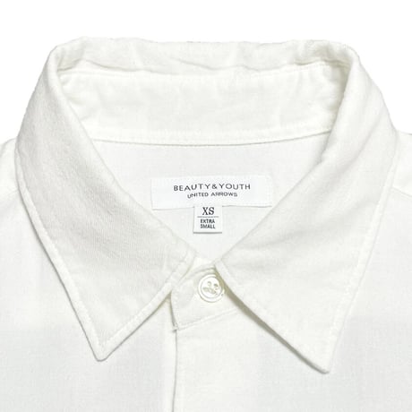 BEAUTY & YOUTH UNITED ARROWS 長袖コットンシャツ ホワイト XSサイズ