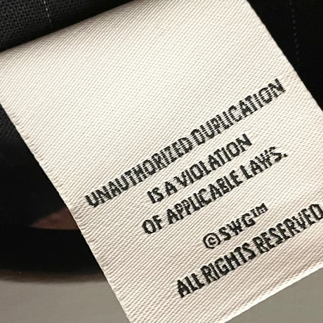 MADE IN JAPAN製 SWAGGER 長袖ボタンダウンストライプシャツ ブラック Lサイズ