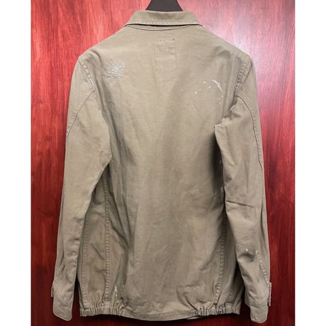 MADE IN JAPAN製 SWAGGER ダメージ加工ミリタリーコート ベージュ Lサイズ