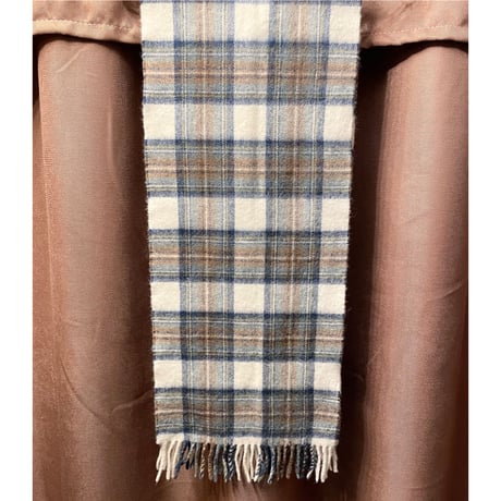 MADE IN SCOTLAND製 PETER MACARTHUR & CO. タータンチェック柄ラムウールマフラー