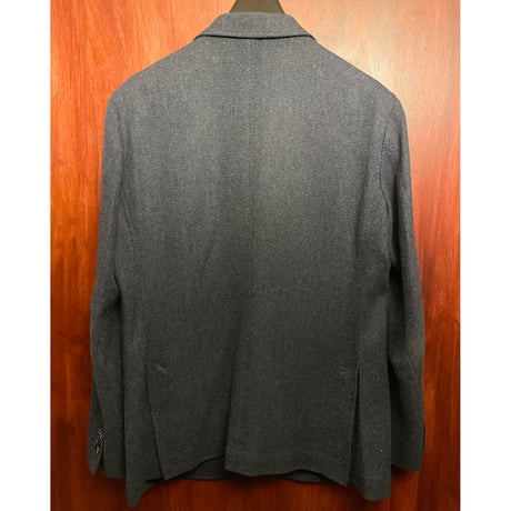MADE IN JAPAN製 FRANCO PRINZIVALLI リネンコットンテーラードジャケット ネイビー 48サイズ
