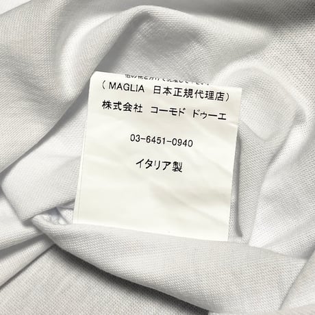 ★新品★ MADE IN ITALY製 MAGLIA 2025年AWモデル 「MAGLIA DI PAESE」 イタリア都市シリーズ プリント クルーネックTシャツ ホワイト M～XLサイズ