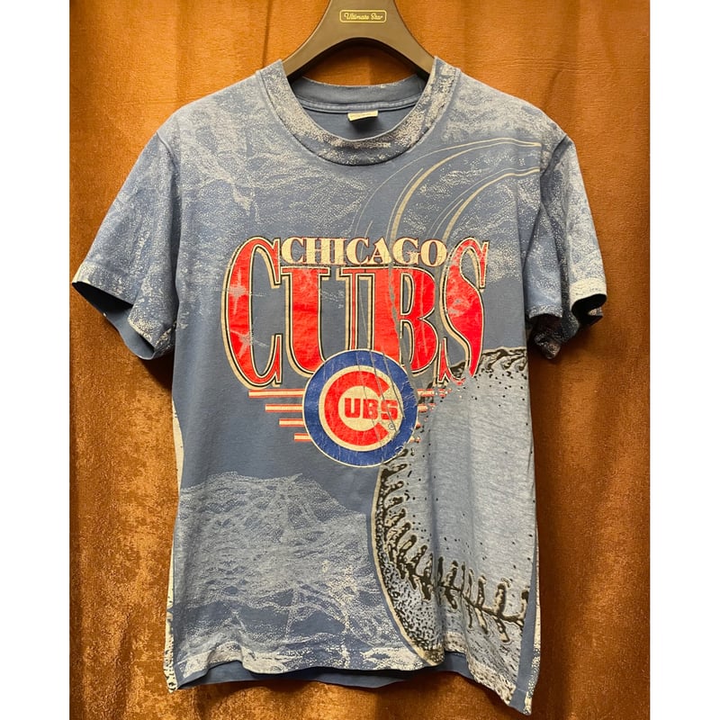 MADE IN USA製 90s MLB CHICAGO CUBS anvilボディプリントT