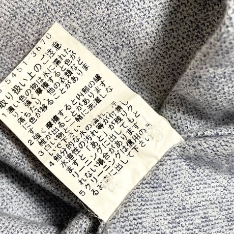 MADE IN ITALY製 PRANDI 長袖コットンシャツ ネイビー Sサイズ