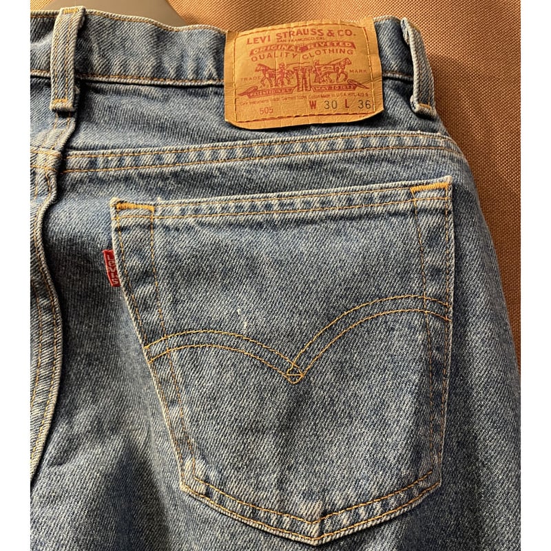 MADE IN USA製 LEVI'S 505 デニムパンツ インディゴ W30×L36 MADE IN USA製 LEVI'S 505 デニムパンツ インディゴ W30×L36