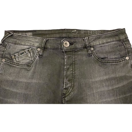 MADE IN EU製 GAS MORRISON MODEL ストレッチブラックデニムパンツ ブラック W32サイズ