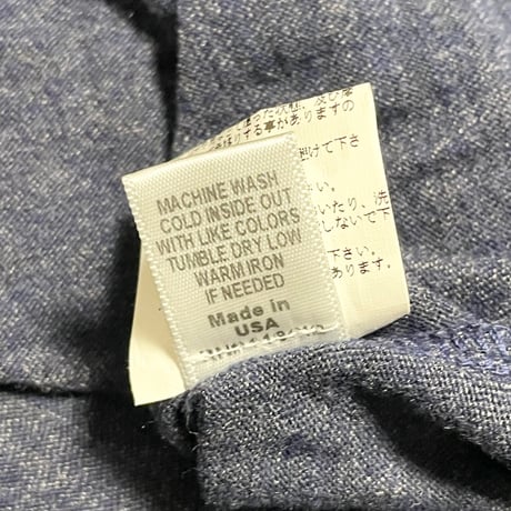 MADE IN USA製 MONROW CLASSIC トライブレンドVネックTシャツ ネイビー Sサイズ