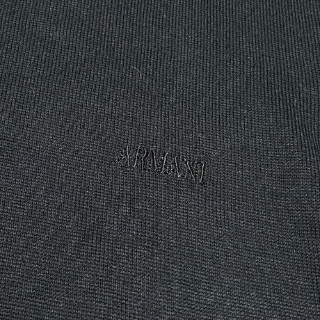 ARMANI COLLEZIONI 半袖ニットTシャツ ネイビー 52サイズ