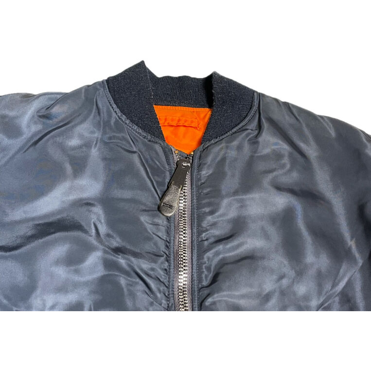 MADE IN USA製 ALPHA INDUSTRIES MA-1ジャケット ネイビー Sサ