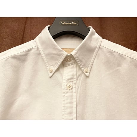 MADE IN JAPAN製 Maker's Shirt 鎌倉 COTTON 5.10 長袖ボタンダウンオックスフォードシャツ ホワイト Mサイズ