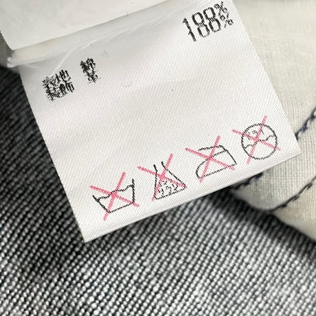 【BARNEYS NEW YORK取り扱い】MADE IN ENGLAND製 STONEWOOD + BRYCE ENGLAND レザーコンビデニムパンツ インディゴ W30サイズ