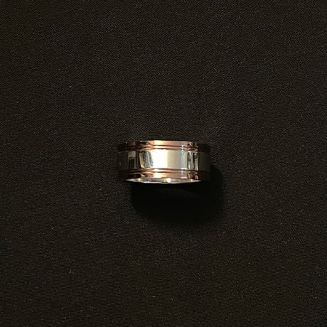UNKNOWN ツートンカラーリング シルバー×ブロンズ 20号