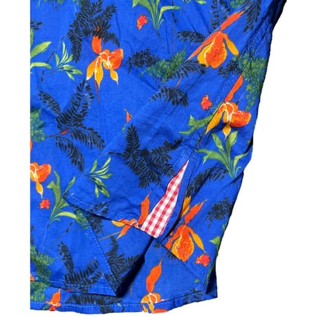 ☆タグ付き新古品☆ MADE IN ITALY製 Capri アロハシャツ ネイビー Mサイズ